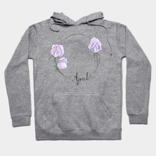 April Flower Months Hoodie